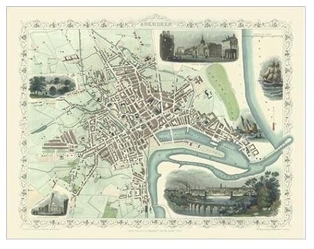 Laminated Poster Print Of Map Of Aberdeen Amazon Co Uk Kitchen Home