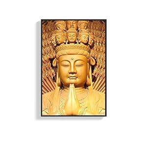 Framed Canvas Wall Art for Living Room, Bedroom Buddha Canvas Prints for Home Decoration Ready to Hanging - 16x24 inches