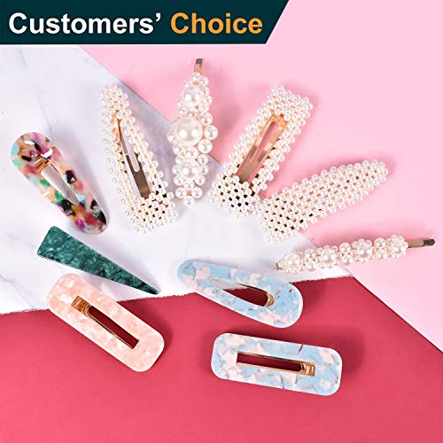 Hair Clips for Women Girls Ladies Elegant 10 Pcs Hair Styling Tools Fashion Hair Accessories for Birthday Valentine Day Gifts and Party Wedding Daily Bling Hairpins Headwear Barrette Styling Tools - Thumbnail 7