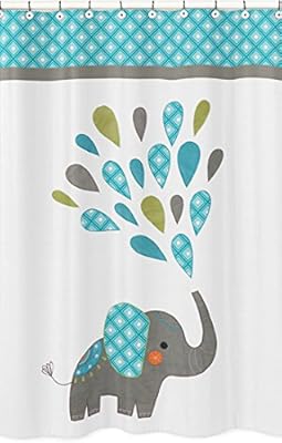 Amazon Com Sweet Jojo Designs Turquoise White And Gray Mod