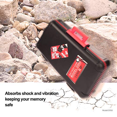 Professional Memory Card Case Water-Resistant Anti-Shock SD XQD CF Compact Flash Camera Battery AA | Media Storage Holder Organizer Photography Accessories