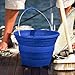 Infusion Living Collapsible Bucket, Stainless Steel and Silicone, 2-Gallon Capacity
