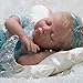 Paradise Galleries Mystic Mermaid Doll, 20 inch Reborn Baby Girl, Blonde Mohair & Actual Tail w/ Doll Armature, 4-Piece Set