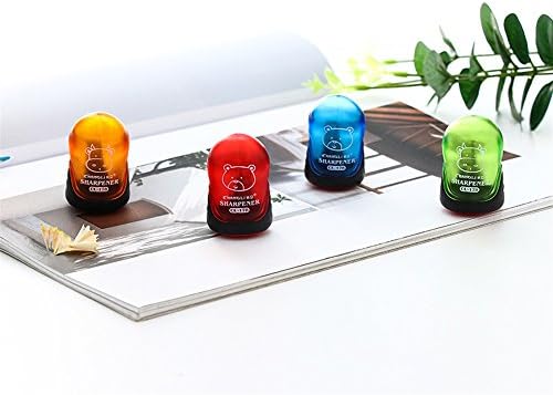 SKNSM Ideal 2Pcs Capsule Shape Single Hole Pencil Sharpener for Home School & Office (Random Color) for Office