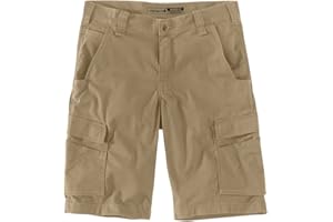Carhartt Men's Force Relaxed Fit Ripstop Cargo Work Short, Dark Khaki, 36 Regular