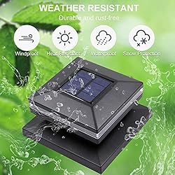 Dynaming 8-Pack Warm White LED Solar Post Lights