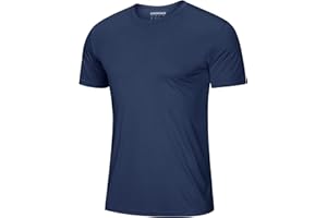 MAGCOMSEN Men's Short Sleeve UPF 50+ T-Shirt Quick Dry Rash Guard Athletic Running Swim Top Tee Performance Water Shirts