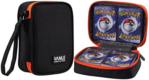 Vanle Carry Case Travel Zipper Portable Protective Bag Box for Pokemon Trading Game Card