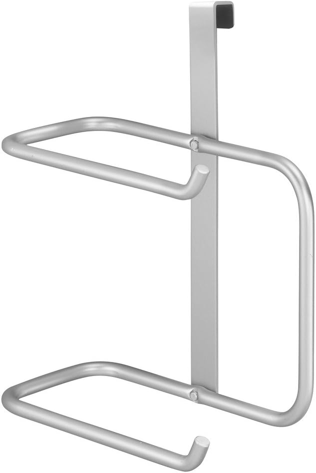 iDesign Metro Aluminum Over-The-Tank Hanging Toilet Paper, 6.27" x 4.34" x 8.45", Tissue Dispenser: Kitchen & Dining
