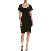 Nanette Lepore Womens Jacquard Portrait Asymmetrical Dress
