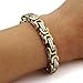 Trendsmax 8mm Mens Chian Byzantine Box Stainless Steel Bracelet 7-11 inch Gold Silver Tone