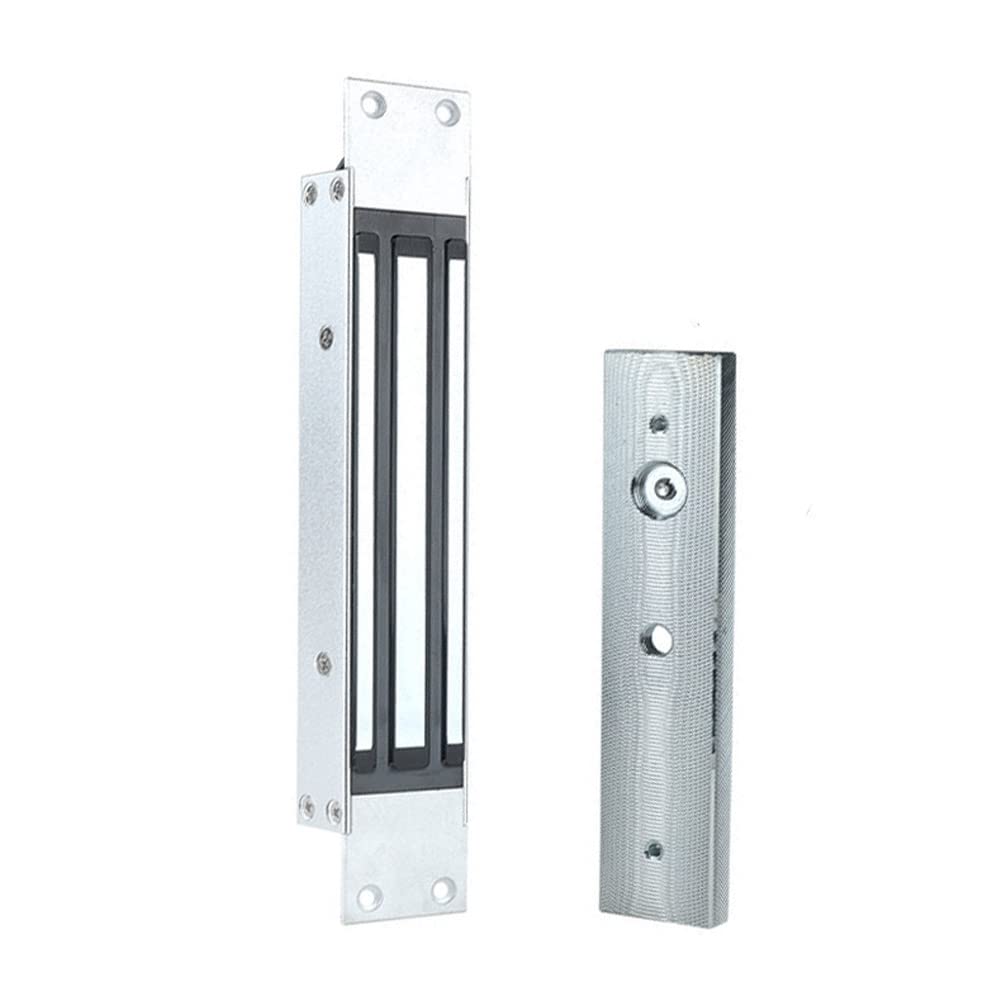 AOAMZ 180kg/350lbs Electric Magnetic Lock DC12V Built-in Installation Waterproof Electromagnetic Lock NC Fail Safe for Access Control System Wood/Metal/Glass Door