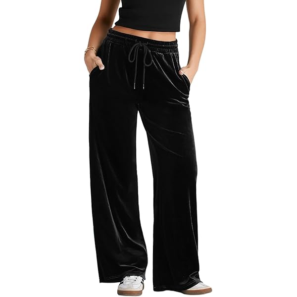 Amazon.com: Vintage Velvet Pants for Women High Waist