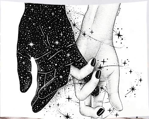 Amiiba xxxx Wall Tapestry xxxx Tapestry Wall Hanging xxxx Home Decoration for Bedroom Living Room (Hands, L - 79"x59")