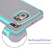 Galaxy S6 Edge Case, Jeylly(TM) [Shock Proof] Scratch Absorbing Hybrid Rubber Plastic Impact Defender Rugged Slim Hard Case Cover Shell for Samsung Galaxy S6 Edge S VI Edge G925