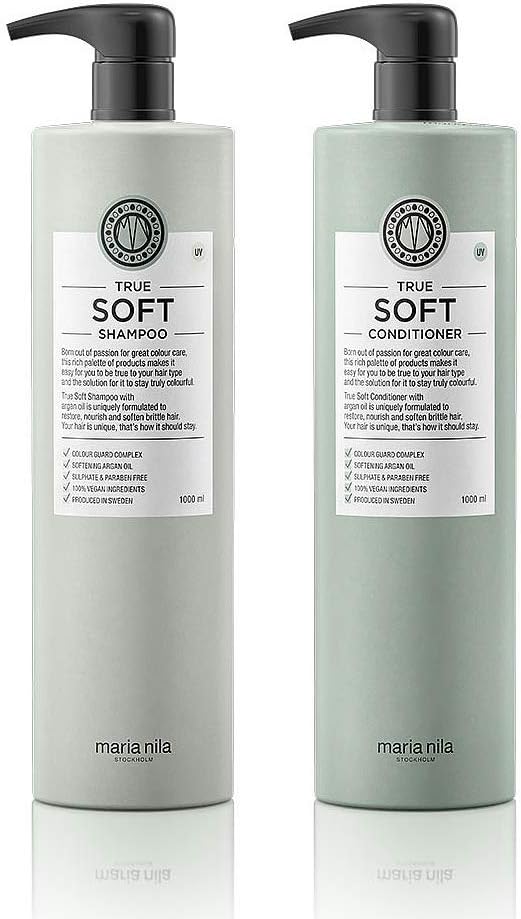 Maria Nila True Soft Shampoo and Conditioner Set 1Ltr Amazon.co.uk Health & Personal Care