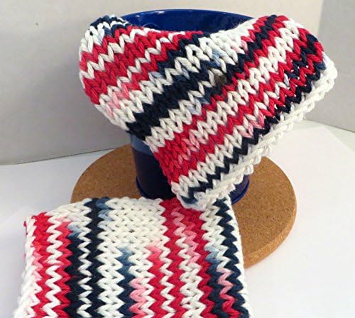 Handmade Cotton Dish Cloth, Soft and Durable - Set of 2