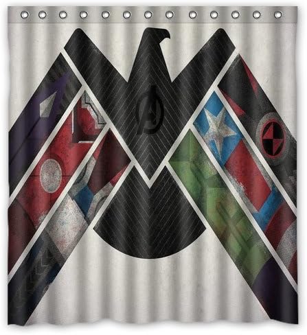 Retro Design The Avengers Shower Curtain Waterproof Polyester Fabric Bathroom Decor 66" x 72" inch
