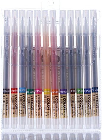 Fineliner color pen set,0.5mm Colored Porous Extra Fine point Water-based Paint Pen Paint Marker Pens,12PCS