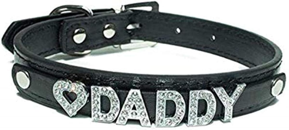 Una Daddy Dom DDLG/ABDL Leather Collar (Black)