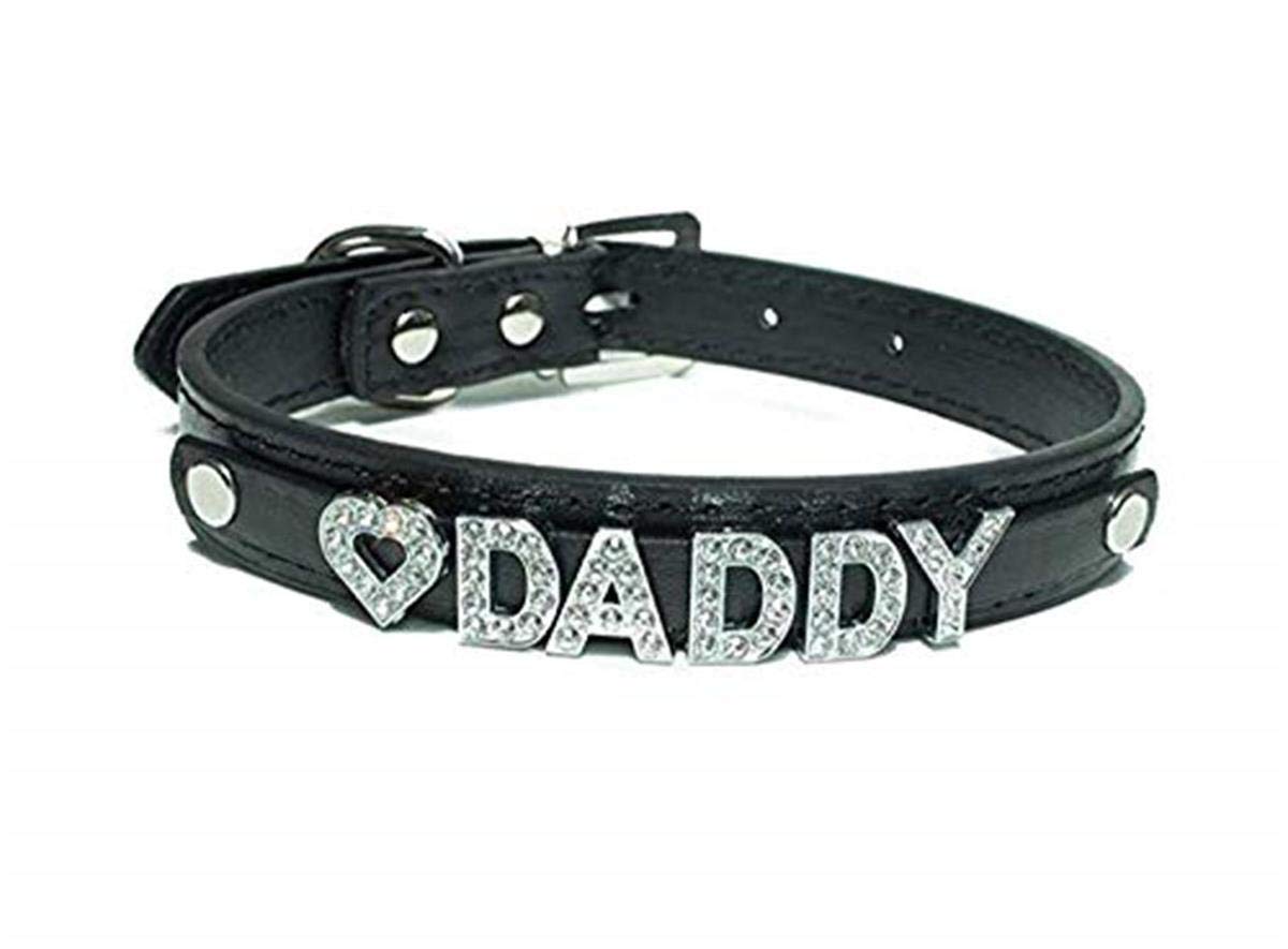 Una Daddy Dom DDLG/ABDL Leather Collar (Black)