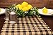 Buffalo Check Burlap Table Runner - Farmhouse Primitive Country Decor for Home and Kitchen. Authentic, Natural Burlap. Perfect Plaid Burlap Table Runner for That Simple Rustic Look 14 Inch X 108 inch