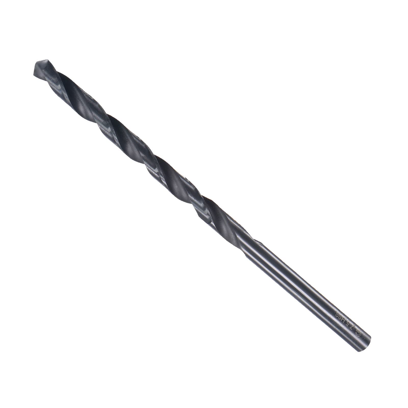 CoCud Twist Drill Bits, 7.5mm Drilling Diameter, Black Oxide High Speed Steel Extra Long Straight Shank - (Applications: for Stainless Steel Alloy Metal), 1-Piece