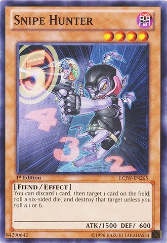 Yu-Gi-Oh! - Snipe Hunter (LCJW-EN265) - Legendary Collection 4: Joey's World - 1st Edition - Common