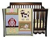 Trend Lab Baby Barnyard 3 Piece Crib Bedding Set