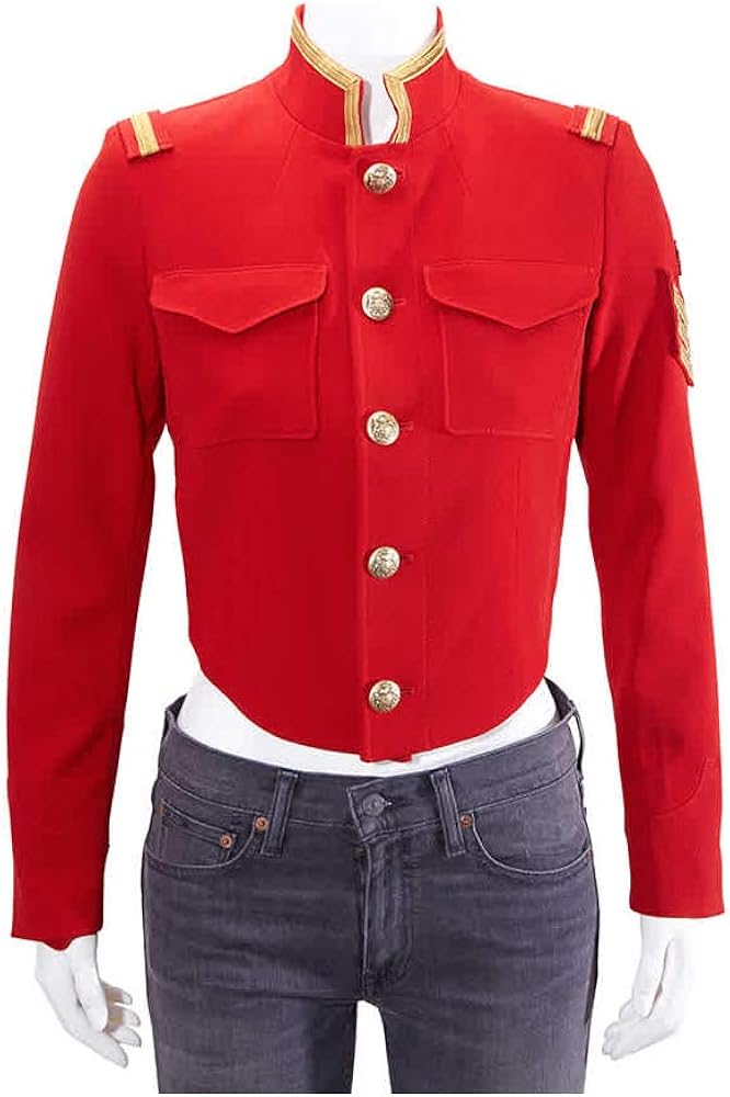 ralph lauren red military jacket