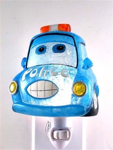 Polyresin Blue Police Car Night Light