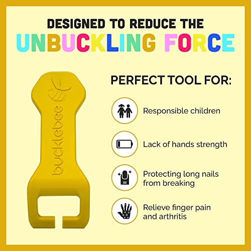 Bucklebee Easy Car Seat Buckle Release Aid for Children Unbuckle Car