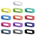 SKYLET 18mm 20mm 22mm Rubber Silicone Watch Band Strap Fastener Ring Loops Replacement Secure Keepers Holder Retainer