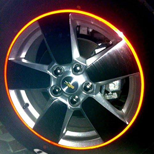 Reflective Motorbike (& Car) Wheel Rim Stickers/tape fits 16-20" (silver)