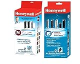 Honeywell Filter N True HEPA Replacement Filter (HRF-N2), Honeywell Filter B Household Odor & Gas Reducing Pre-filter (HRF-B2)