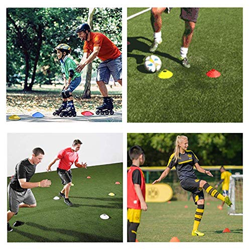YOQXHY Soccer Cones (50 Pcs) Disc Cone Agility Training Sports Cone