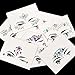 TOODOO 8 Sets Mermaid Face Gems Glitter Sticker Rhinestone Bindis Crystal Face Jewels Tattoo Forehead Decorations for Women Favors (Elegant Pattern)