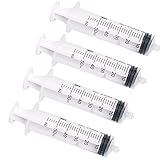 4 Pack 50ml Plastic Syringe Luer Lock With