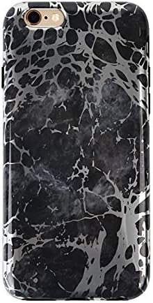 Black Marble Silver Chrome iPhone 6 6s Case Cover by Velvet Caviar Cute Cool Mobile Cell Phone Cases Covers