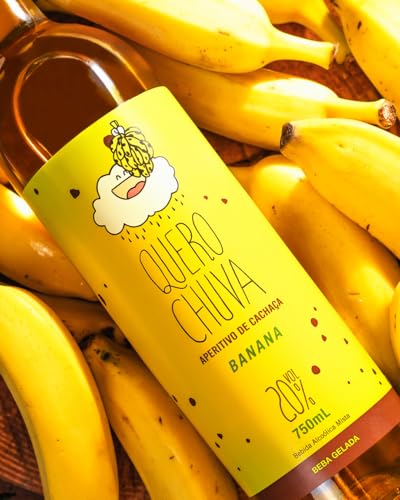 Licor de Banana Quero Chuva Cachaça Bananinha 750ml