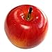Gresorth 6pcs Lifelike Artificial Red Apple Faux Fake Apples Fruit Home House Kitchen Cabinet Decoration