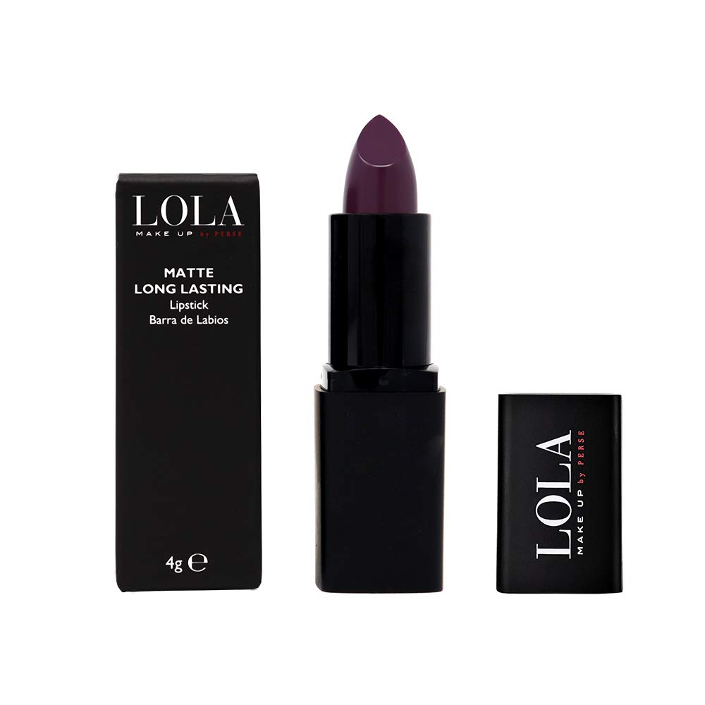 Lola Make-Up Matte Long Lasting Lipstick, Enriched With Vitamin E & Jojoba Oil, Vegan, No. 111 Purple Rock