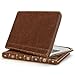 GMYLE Book Case Vintage for MacBook Air/Pro 13 inch (A1369/A1466/A1278) - Brown Crazy Horse Pattern Zipped Sleeve [Not Fit For Macbook Pro Retina 13(A1425/A1502), New Macbook Pro 13 2016(A1706/A1708)]