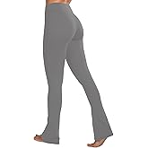 Sunzel High Waist Mini Flared Leggings for Women, Tummy Control Casual Flare Yoga Pants for Yoga Workout Gym