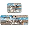 SUN-Shine Kitchen Area Rug Set 2 Pieces, Life is Better at The Beach Starfish Non Slip Floor Runner Door Mats Absorbent… 51lxO5xqX3L
