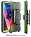 i-Blason LG V30 Case, [Heavy Duty Protection] [Clear Back] [Magma Series] Shock Reduction/Full body Bumper Case with Built-in Screen Protector for LG V30/V30 Plus/V30S 2017(Green)