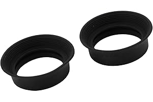 2Pcs Eyepiece Eye Cups, Eyepiece Cover Guards Foldable Soft Rubber Binocular Microscope Eyepiece Eye Guards for 28-32mm Micro