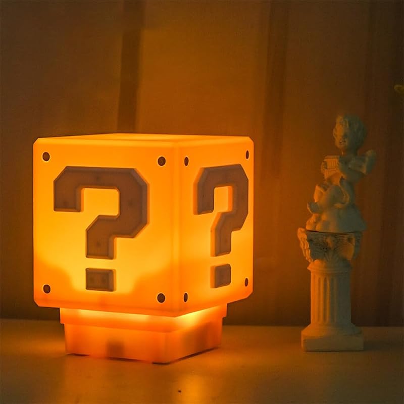 3D Icon Light Night Lights, Lampe Würfel, Quadratische Ziegel Kann Ton Schlafzimmer, Kids Desk Lamp Tisch Lampe Schlafzimmer, Kinder Spielzeug Nacht Lamp