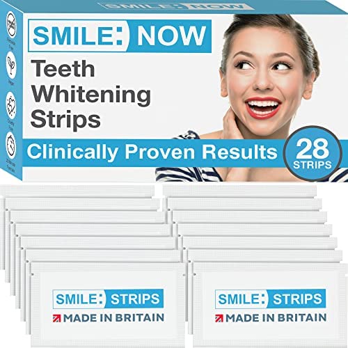 Teeth Whitening Strips - Zero Peroxide - Fluoride Free - Whiten Teeth - Enamel Safe! Promising Shades Whiter for That Whiter Smile You're After! (Peppermint, 28 Pack)