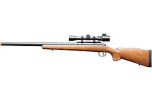 GOLDENBALL Durable Aluminum Steel Airsoft Sniper Rifle M61 with Metal Scope-Bolt Action Powerful Spring Airsoft Gun, Extreme Power Accurate Sniping with .20g 6mm BBS Ammo